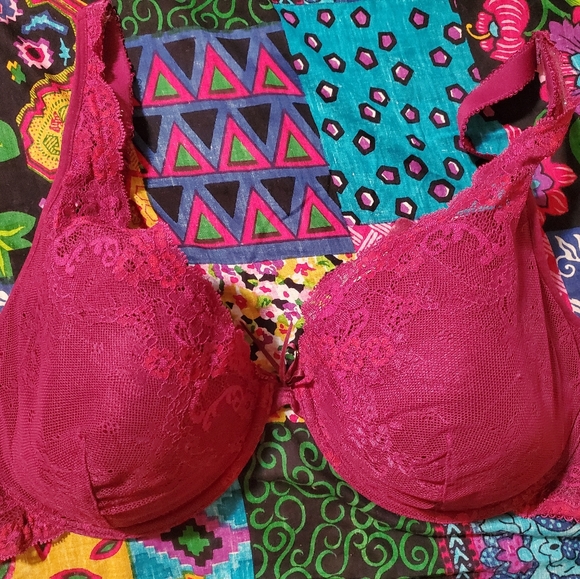 [40DDD/E] Dèesse ~ Temptress Lace Detail Plunge Bra - Picture 2 of 8